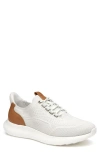 Johnston & Murphy Men's Amherst 2.0 Knit Plain Toe Sneakers In White Knit