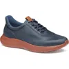 Johnston & Murphy Amherst 2.0 U-throat Leather Sneaker In Navy Oiled Full Grain
