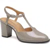 Johnston & Murphy Amy T-strap Pump In Gray