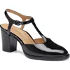 Johnston & Murphy Amy T-strap Pump In Black
