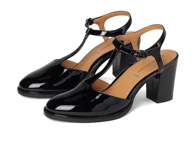 Johnston & Murphy Amy T-strap Pumps In Black