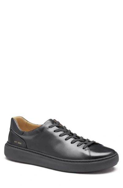 Johnston & Murphy Anders Low Top Sneaker In Black