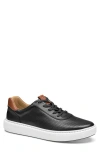 Johnston & Murphy Anders Perforated Sneaker In Black