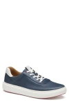 Johnston & Murphy Anders Perforated Sneaker In Dark Navy Full Grain