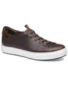 Johnston & Murphy Anson Lace-to-toe Leather Sneaker In Brown