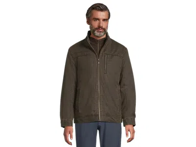 Johnston & Murphy Antique Cotton Jacket In Brown