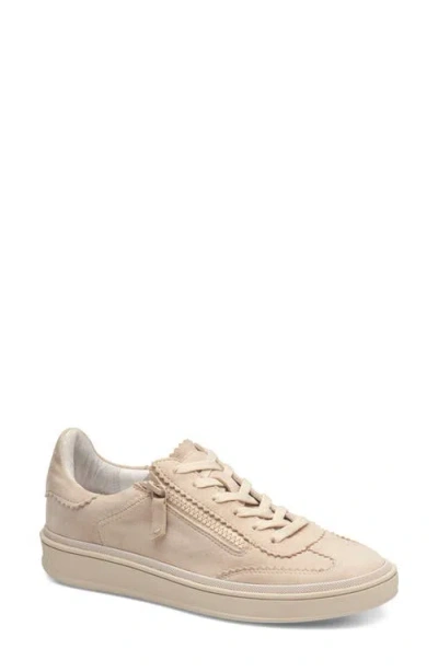 Johnston & Murphy Ashley Side Zip Sneaker In Neutral