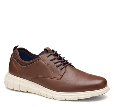Johnston & Murphy Barnett Plain Toe Dress Casual Oxford In Brown