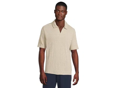 Johnston & Murphy Basket Weave V-neck Polo In Multi
