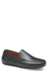 Johnston & Murphy 'creswell' Venetian Slip-on In Black Full Grain