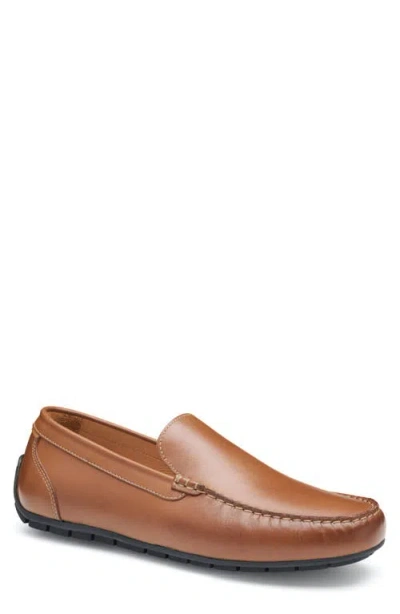 Johnston & Murphy Men's Beck Venetian Loafer In Tan Full Grain