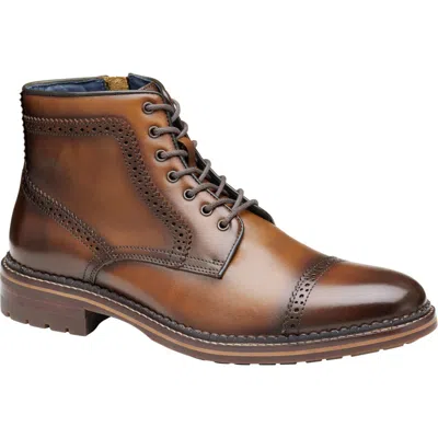 Johnston & Murphy Men Benton  Tan Brown Full Grain Leather Boot -SZ 13-MSRP $199 Essential Shoes For Men: 6 Shoes Every Guy Needs & The Nice  main image 2