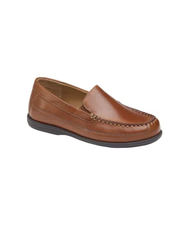 Johnston & Murphy Kids' Big Boys Locklin Venetian Leather Loafers In Tan Leather