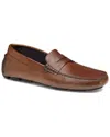 Johnston & Murphy Bolivar Plain Toe Leather Shoe In Brown
