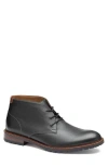 Johnston & Murphy Boswell Chukka Boot In Black Full Grain
