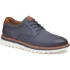 Johnston & Murphy Braydon Plain Toe Derby In Blue