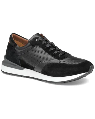 JOHNSTON & MURPHY JOHNSTON & MURPHY BRIGGS JOGGR LEATHER SNEAKER