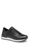 Johnston & Murphy Men's Briggs Lace Up Jogger Sneaker In Black Italian Calfskin
