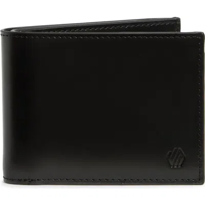 Johnston & Murphy Brushoff Leather Bifold Wallet In Black