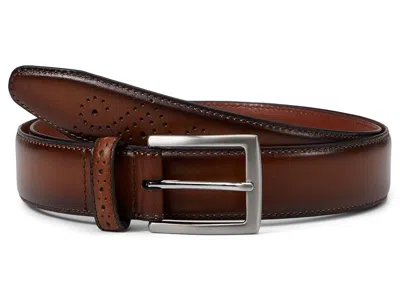 Johnston & Murphy Burnished Edge Belt Belts Tan: 38" Waist In Pattern