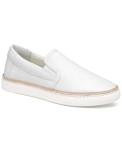 Johnston & Murphy Callie Leather Slip On In White