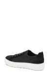 Johnston & Murphy Cammie Knit Sneaker In Black Knit/suede