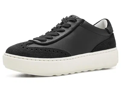 Johnston & Murphy Cammie T-toe Lace-up Women's Shoes Black Glove Leather/suede: 8.5 M