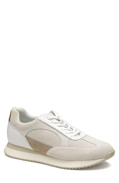 Johnston & Murphy Chase Perforated Sneaker In Neutral