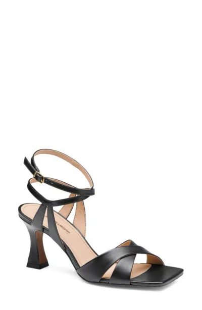 Johnston & Murphy Christine Ankle Strap Sandal In Black