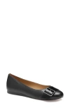 Johnston & Murphy Claire Ballet Flat In Black