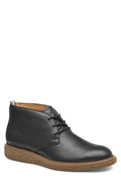 Johnston & Murphy Clint Chukka Boot In Black
