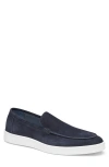 Johnston & Murphy Collection Bolivar Moc Toe Slip-on Sneaker In Navy Italian Suede