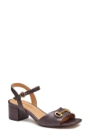 Johnston & Murphy Collection Edith Ankle Strap Sandal In Brown