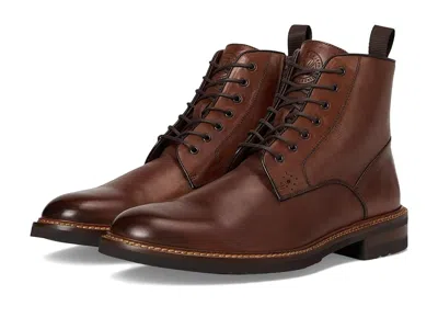 Johnston & Murphy Collection Hartford Plain Toe Boots In Brown