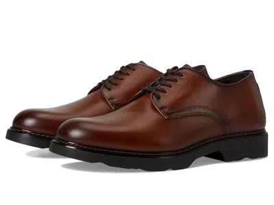 Johnston & Murphy Collection Huxley Plain Toe Derby In Brown