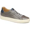 Johnston & Murphy Collection Jared Lace-to-toe Sneaker In Gray Italian Calfskin