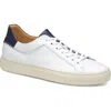 Johnston & Murphy Collection Jared Lace-to-toe Sneaker In White Italian Calfskin