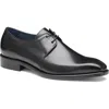 Johnston & Murphy Collection Larson Plain Toe Derby In Black Italian Calfskin