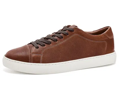 Johnston & Murphy Collection Luther Perfed Lace-to-toe Men's Shoes Cognac Italian Full Gain: 10 D (m) In Brown