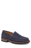 Johnston & Murphy Collier Penny Loafer In Blue