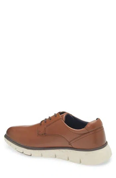 Johnston & Murphy Connor Plain Toe Derby In Tan Full Grain