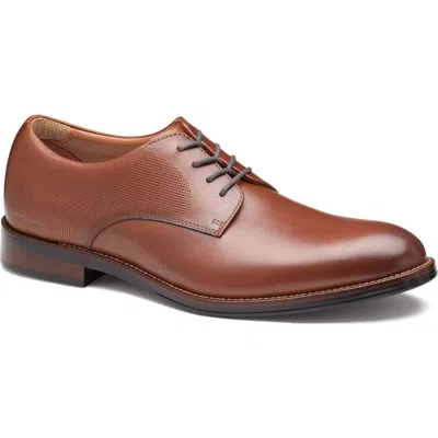 Johnston & Murphy Copley Xc+ Waterproof Plain Toe Derby In Brown
