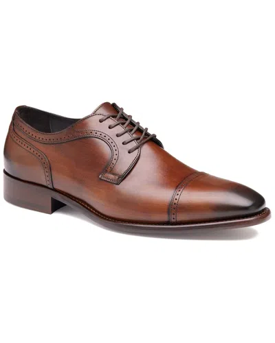 Johnston & Murphy Cormac Cap Leather Oxford In Brown