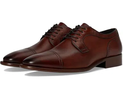 Johnston & Murphy Cormac Oxford Men's Brown Leather Cap Toe Dress Shoes Ver401
