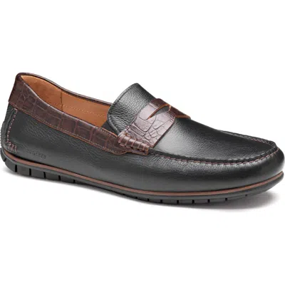 Johnston & Murphy Cort 2.0 Penny Loafer In Black