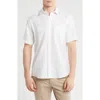 Johnston & Murphy Cotton & Linen Short Sleeve Button-up Shirt