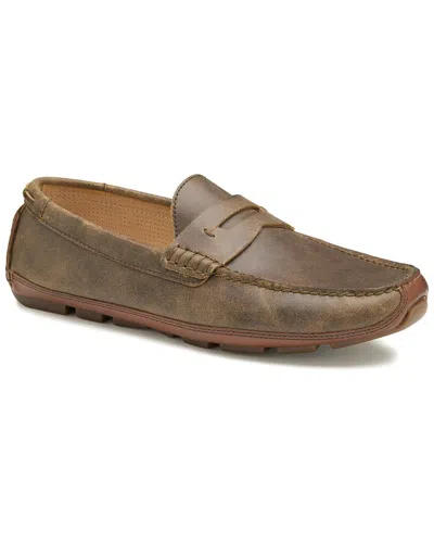 Johnston & Murphy Damon Penny Leather Loafer In Brown