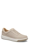 Johnston & Murphy Dawson Perforated Leather Sneaker In Neutral