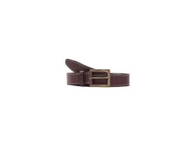 Johnston & Murphy Deaton Leather Belt Men's Belts Dark Brown: 42