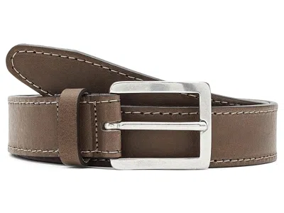 Johnston & Murphy Deaton Leather Belt Men's Belts Stone: 38 In Brown